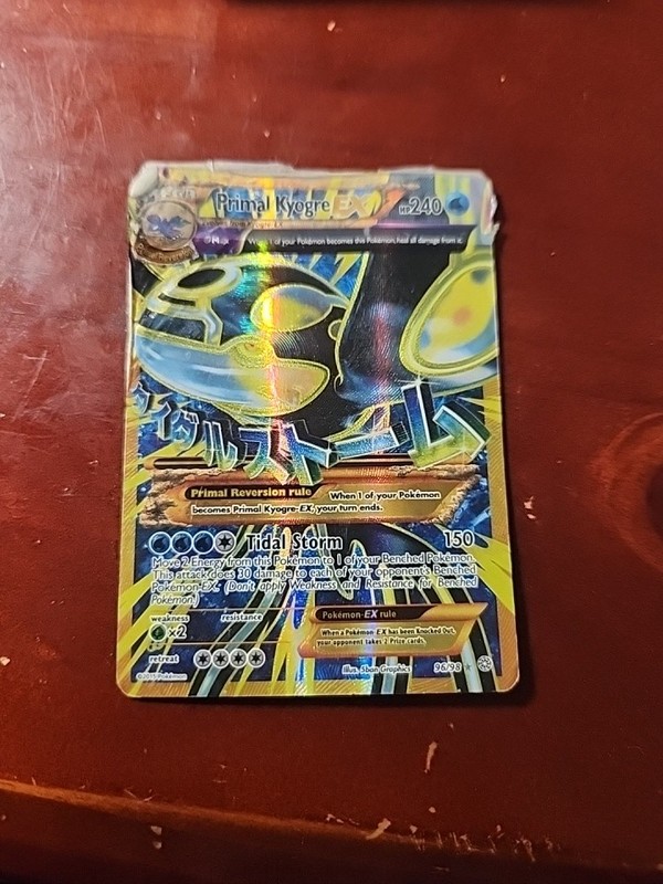 Primal Kyogre DAMAGED 96/98 XY Ancient Origins Holo 2015 Details In Description