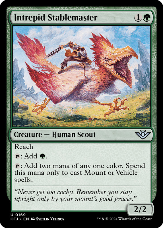 x4 Intrepid Stablemaster OTJ MTG 169 UNCOMMON M/NM 4x