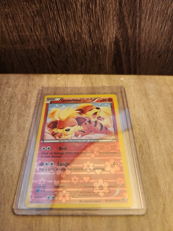 LP Growlithe RC4/RC25 Legendary Treasures: Radiant Collection Reverse Holo