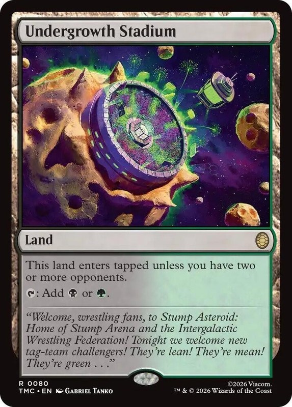 NM Undergrowth Stadium, MTG, TMNT Commander, Magic the Gathering, 80