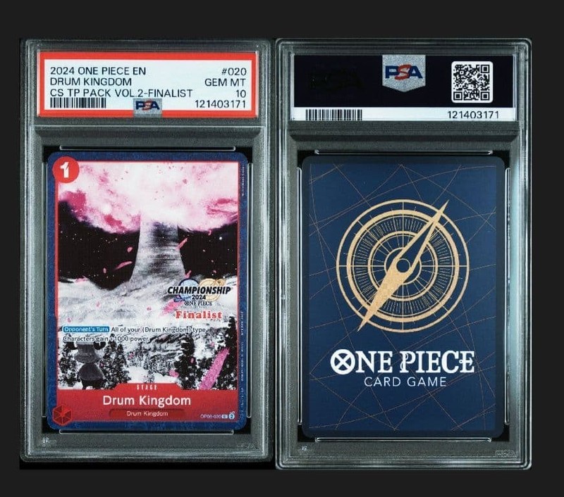PSA10 2024 ONE PIECE CHAMPIONSHIP TOP PLAYER PACK VOL.2 #020 DRUM KINGDOM