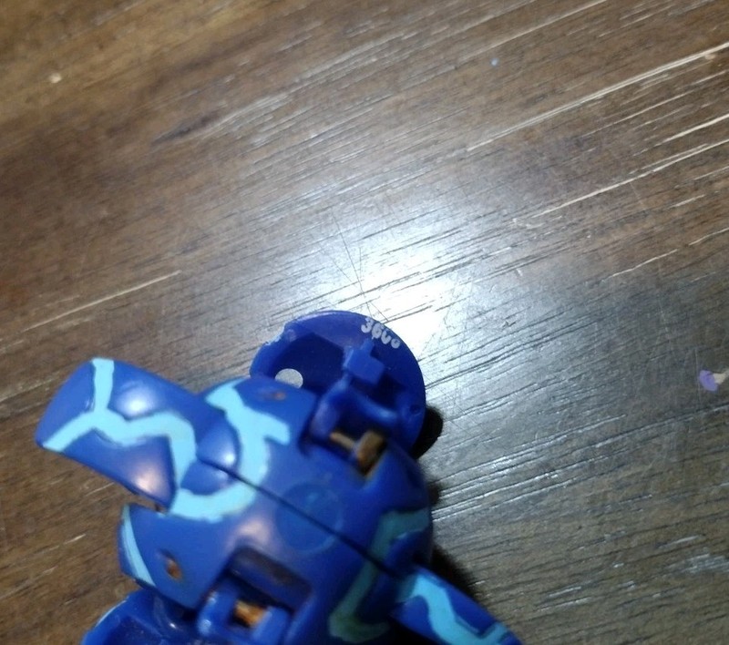 Bakugan B1 Aquos Saurus 360G Anime Accurate CUSTOM REPAINT W/ Vintage Card! gallery