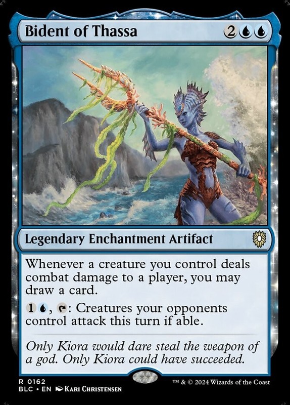 Bident of Thassa Commander: Bloomburrow 162 MTG NM