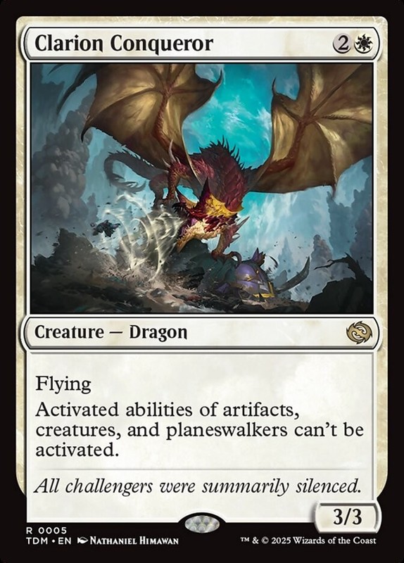 MTG Magic the Gathering Clarion Conqueror (5/485) Tarkir Dragonstorm LP