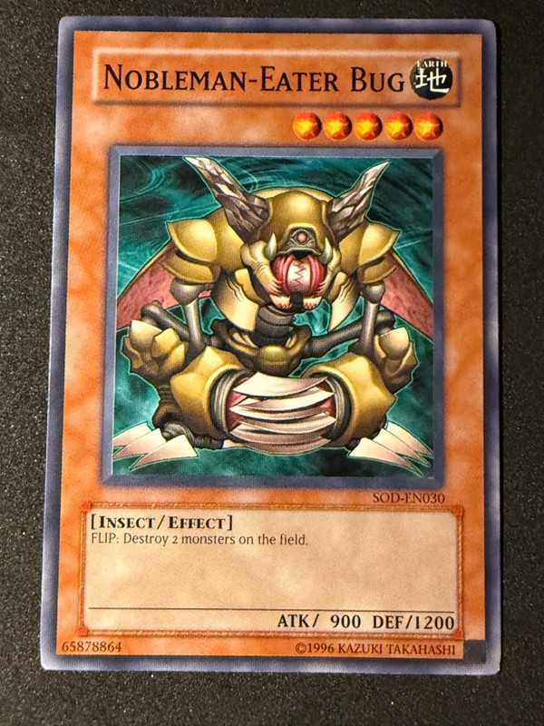Nobleman-Eater Bug SOD-EN030 Soul of the Duelist Unltd LP TCG Vintage {Y0016} gallery