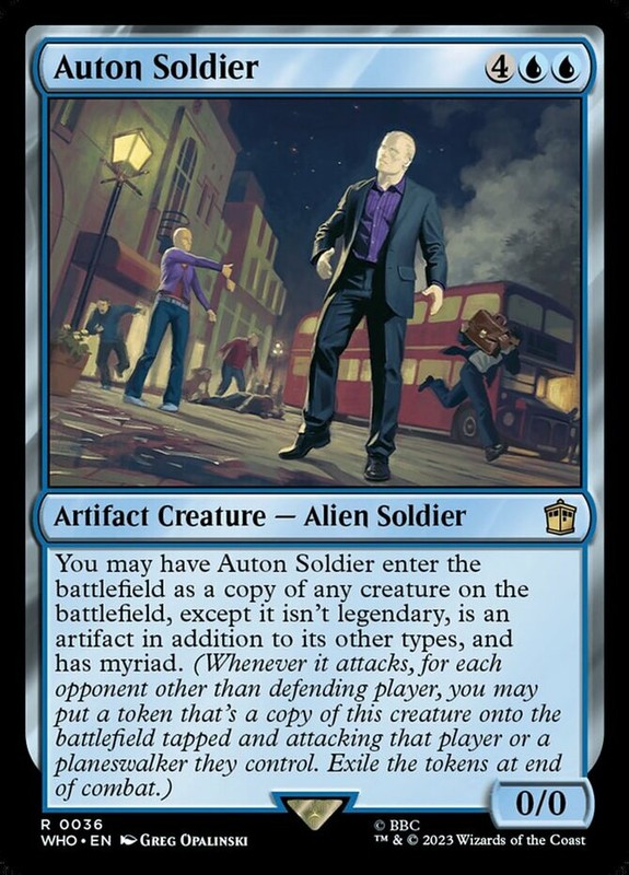 1x Auton Soldier NM-Mint, English Doctor Who MTG Magic
