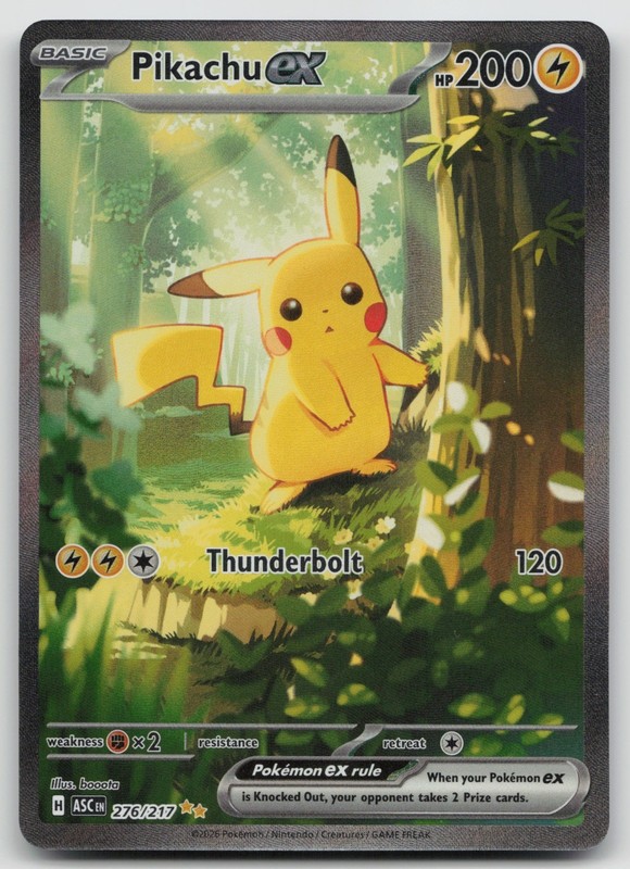 Pikachu ex Special Illustration Rare ME: Ascended Heroes 276/217 NM