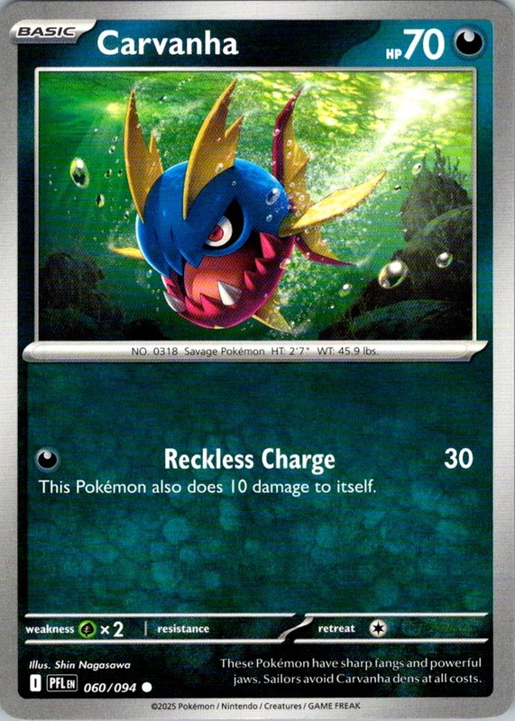 Carvanha Common ME02: Phantasmal Flames 060/094 NM Shin Nagasawa