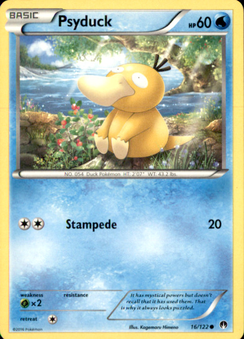 Psyduck Common XY – BREAKpoint 16/122 NM Kagemaru Himeno 2016