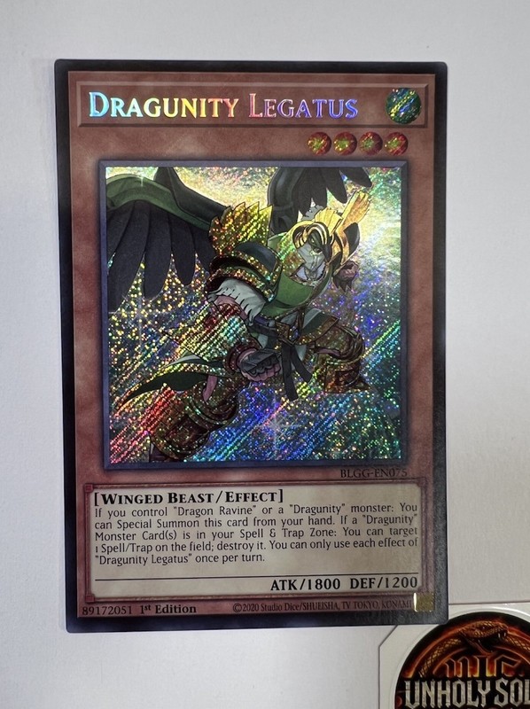 YuGiOh! TCG || Dragunity Legatus – BLGG-EN075 – Secret Rare