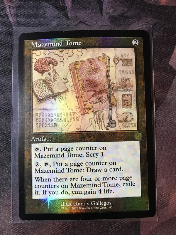 MTG Mazemind Tome FOIL Retro Schematic The Brothers’ War BRO 93 LP