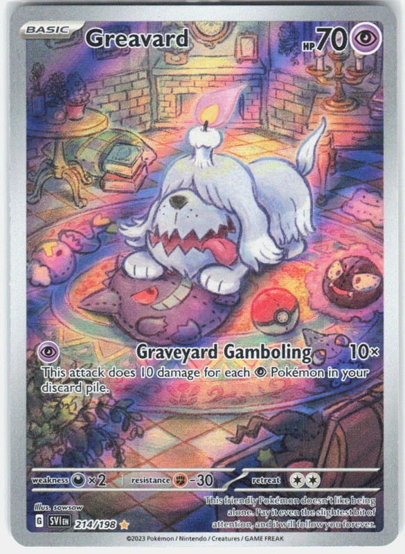 Pokemon Greavard SV01 214/198 IR NM