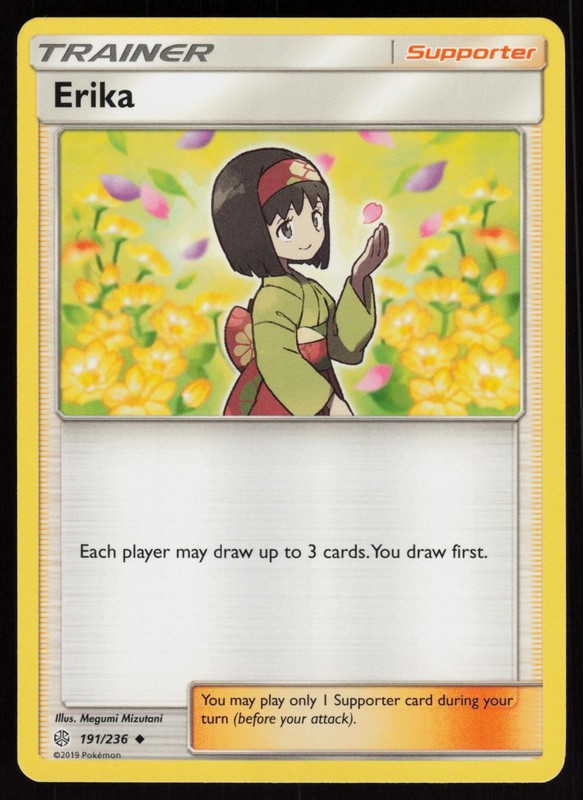 ERIKA 191/236 UNCOMMON COSMIC ECLIPSE POKEMON NM/M