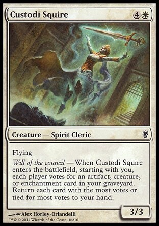 MTG Magic the Gathering Custodi Squire (18/219) Conspiracy LP
