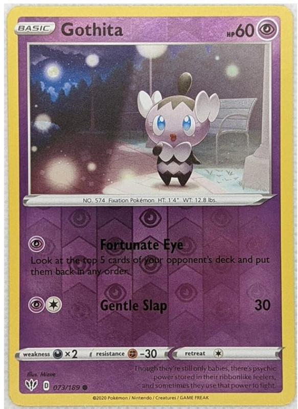 Pokémon -Gothita – 073/189 – Reverse Holo – Darkness Ablaze – NM/M – NEW