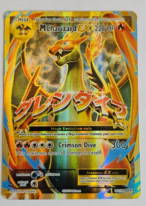 Pokemon TCG M Charizard EX 101/108 XY Evolutions Ultra Rare Full Art Holo