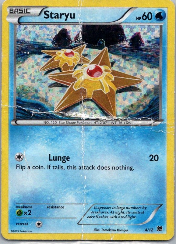 Pokemon TCG Staryu 4/12 McDonalds Collection 2015 Holo D