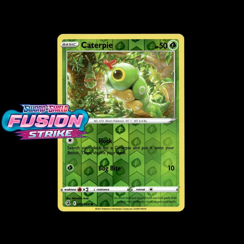 Pokemon Cards! Fusion Strike – Holo/Reverse Holo UltraRare V VMAX Full Art Card