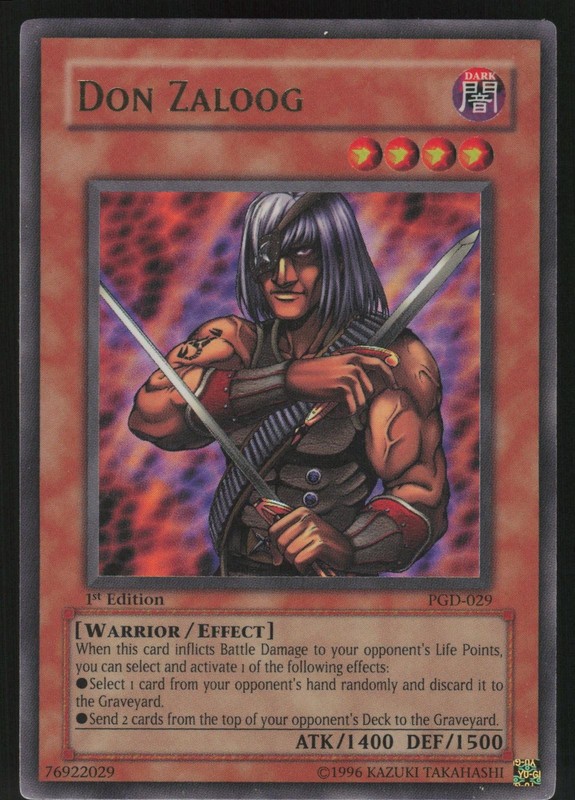 Don Zaloog PGD-029 Pharaonic Guardian 1st Edition Ultra Rare YU-GI-OH