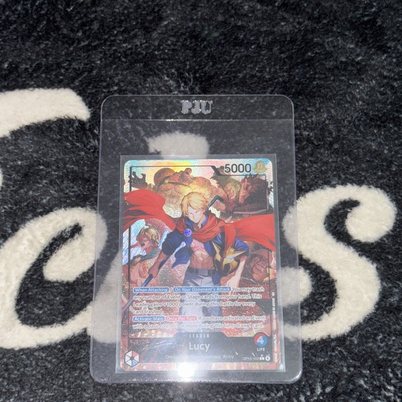 Bandai Lucy Leader Card OP15-002 OP-15 5000 Power Foil Alt Art One Piece gallery