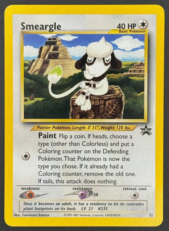 Smeargle #32 – Black Star Promo – Pokemon Card TCG – WOTC Vintage – NM