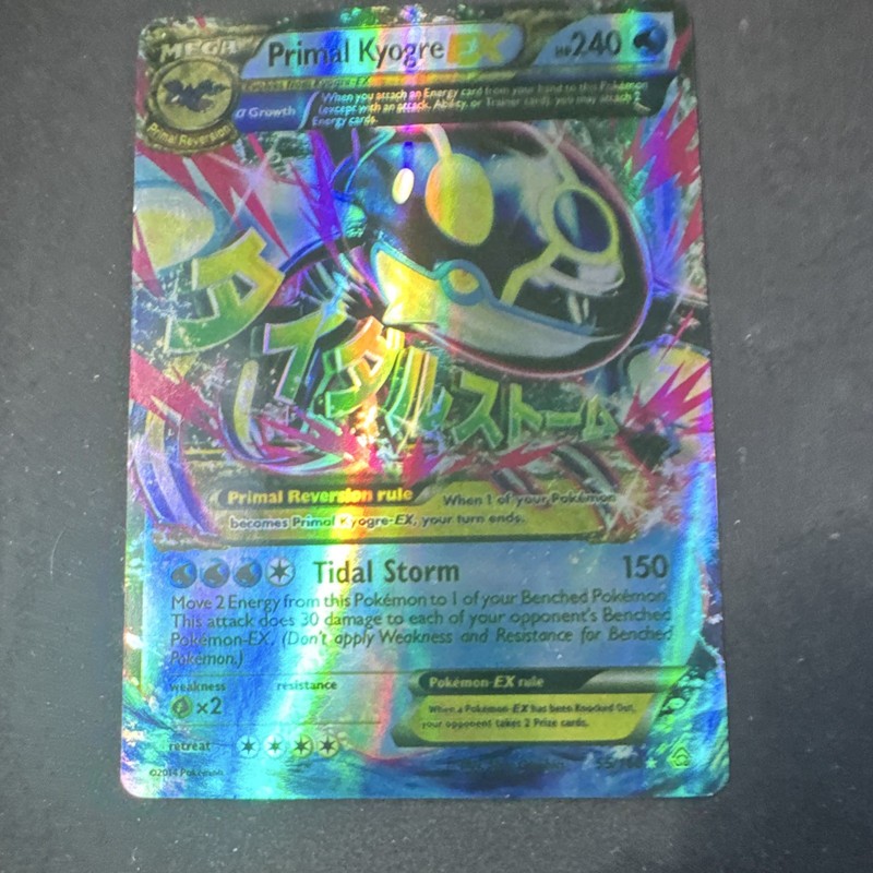 The Pokémon Company Primal Kyogre-EX 96/98 XY Primal Clash Full Art Holo 2014