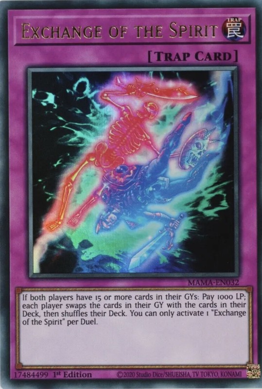 🔥 Yugioh Exchange Of The Spirit MAMA-EN032 ULTRA RARE 1ST EDITION