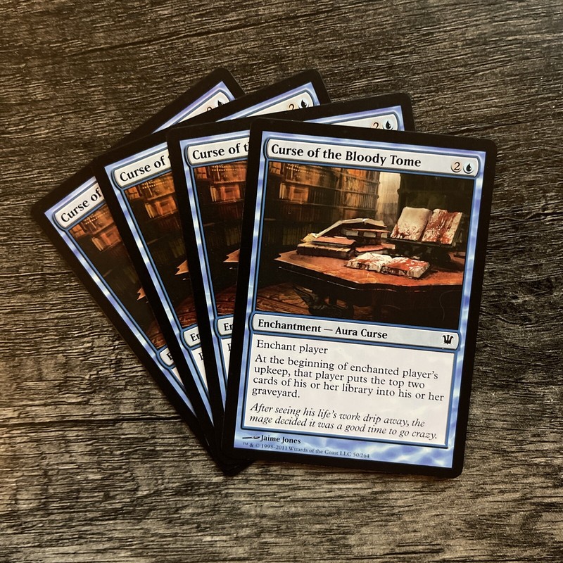 MTG 4x Curse of the Bloody Tome x4 LP Innistrad