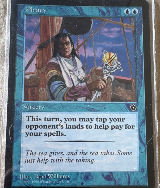 Magic: The Gathering Piracy Blue Sorcery Portal Second Age 1998 Brad Williams