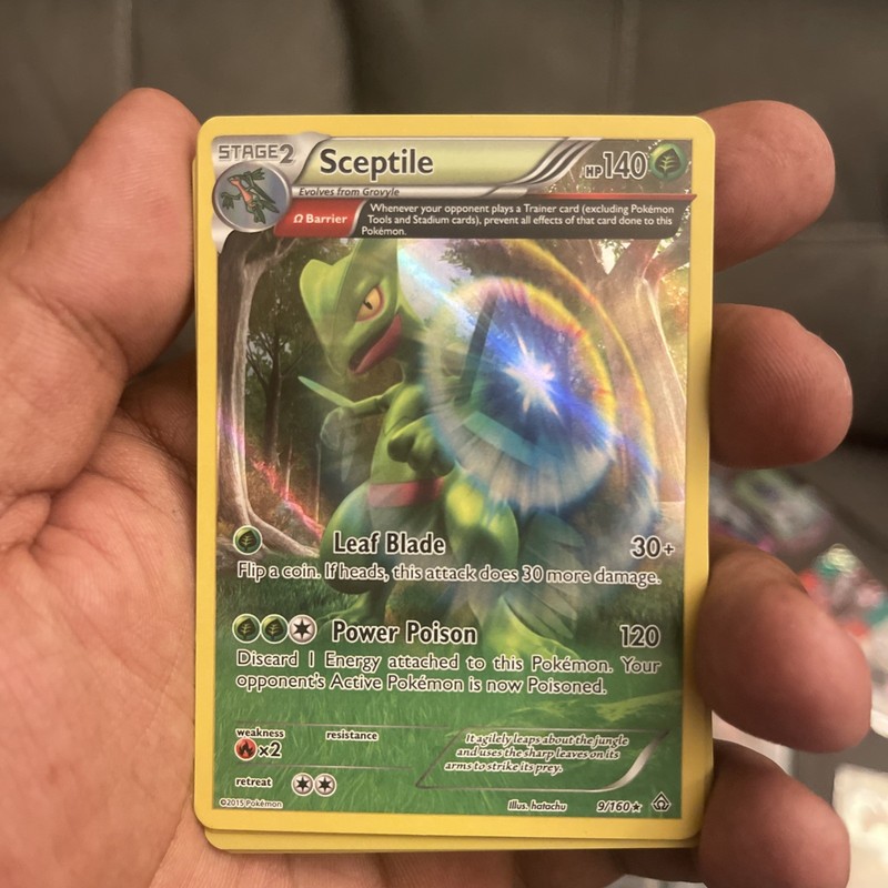 Pokemon Sceptile 9/160 Holo Rare XY – Primal Clash PRC Grass Holo Trading TCG