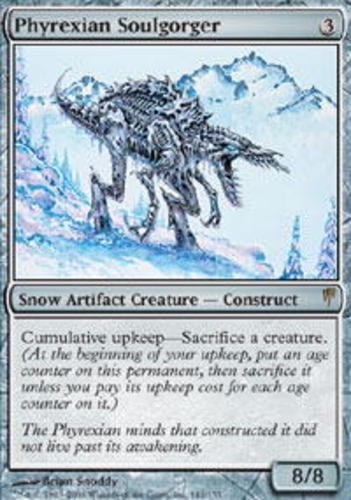 Moderate Play, English MTG Regular Phyrexian Soulgorger Coldsnap Magic the Gathe