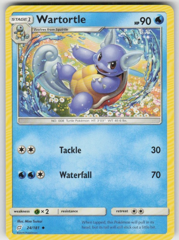 GGC-4 Wartortle 24/181 Uncommon SM – Team Up