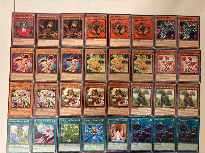 YUGIOH Plant Deck Complete 40 Cards gallery