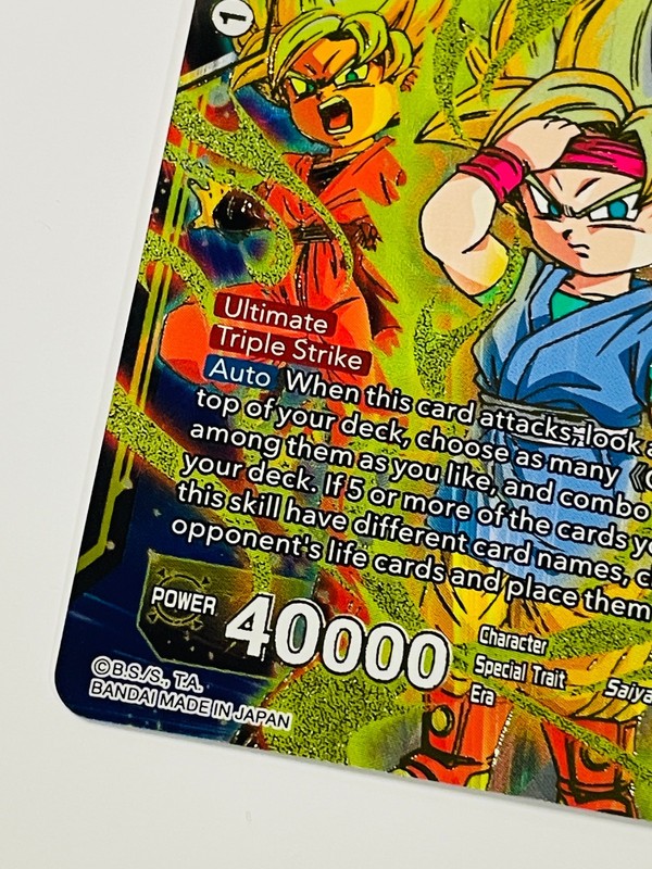 Distant Descendant Son Goku Jr BT4-123 SCR Dragon Ball Super Colossal Warfare NM gallery