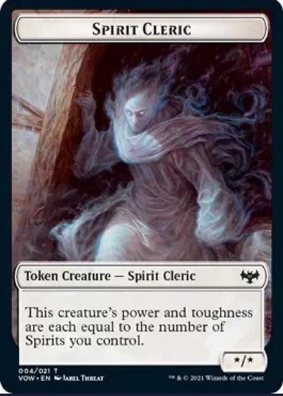 Magic The Gathering TCG Spirit Cleric Token Innistrad: Crimson Vow