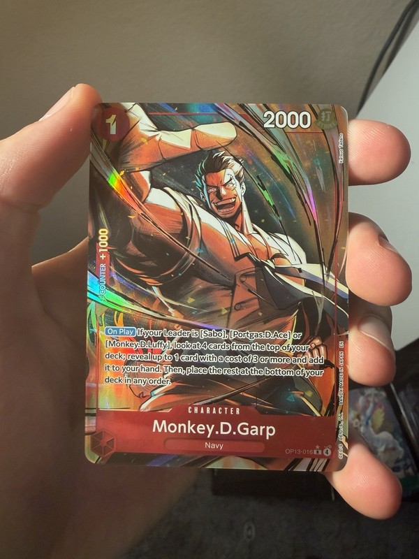Monkey.D.Garp (Alternate Art) OP13-016 Carrying On His Will Foil