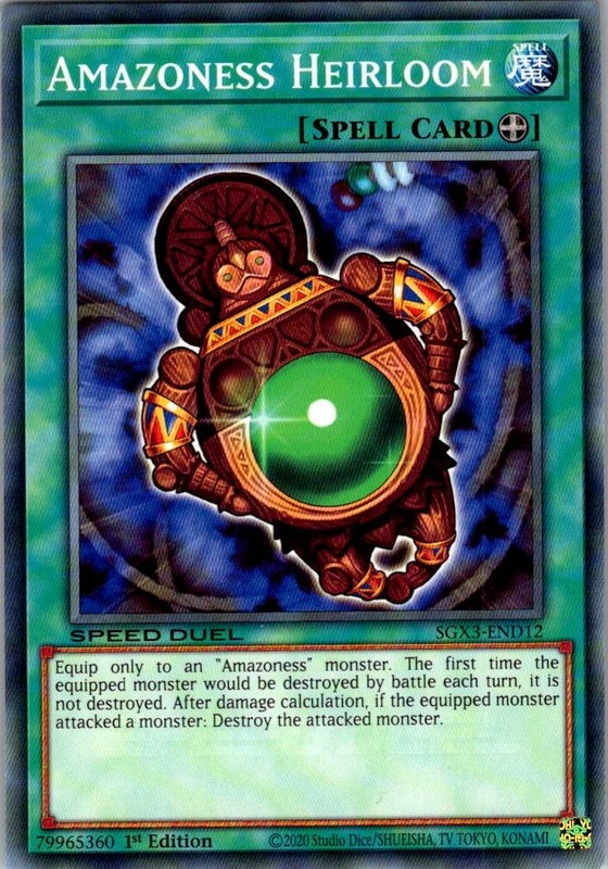 Amazoness Heirloom Speed Duel GX: Duelists of Shadows 1st Edition Yu-Gi-Oh NM