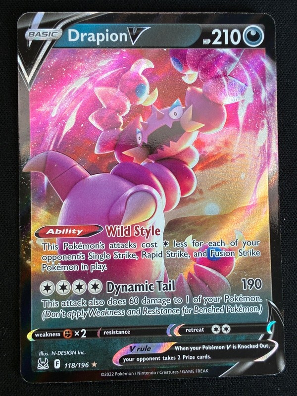 Pokémon TCG | Drapion V SWSH11: Lost Origin 118/196 | Ultra Rare