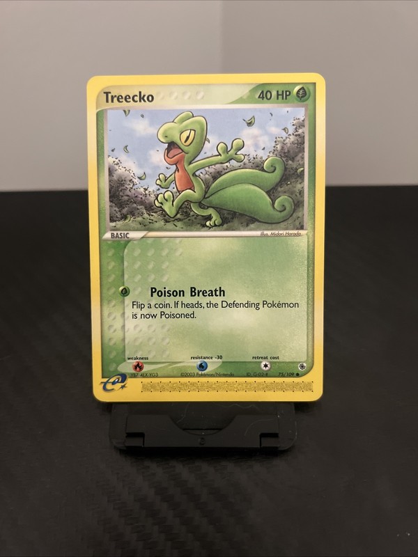 Treecko 75/109 Ruby and Sapphire Pokémon Card E-Reader 2003