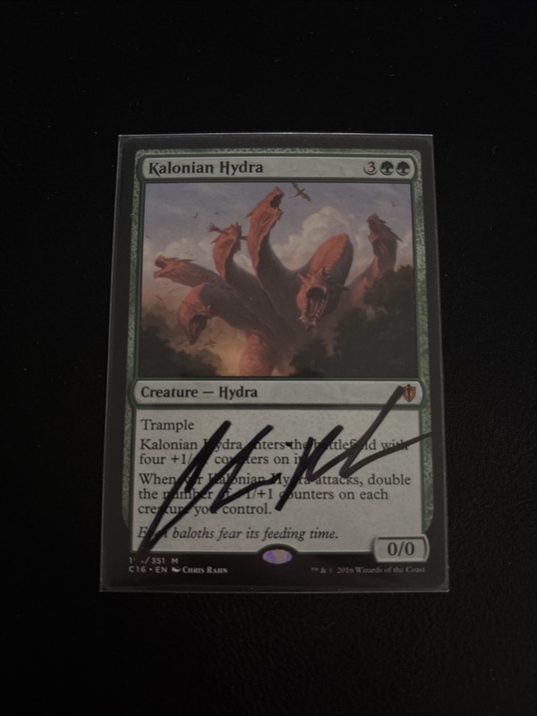 Kalonian Hydra Signed By Original Artist Chris Rahn In Black