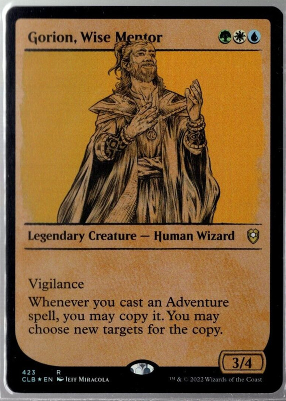 Gorion, Wise Mentor 423 Showcase Foil Rare Baldur’s Gate MTG Near Mint