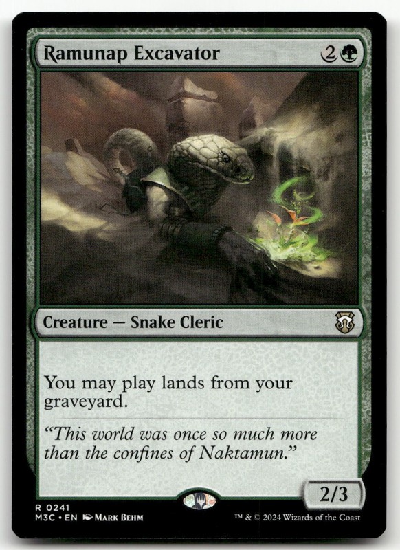 Ramunap Excavator #241 (NM) Modern Horizons 3 M3C Magic MTG
