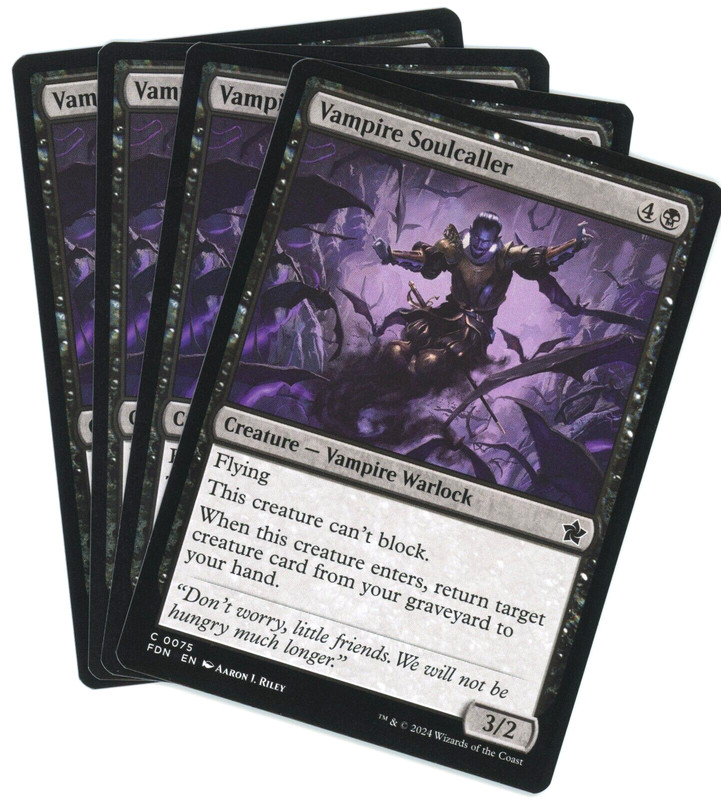 x4 Vampire Soulcaller – 0075 – Foundations – Magic the Gathering (MTG)
