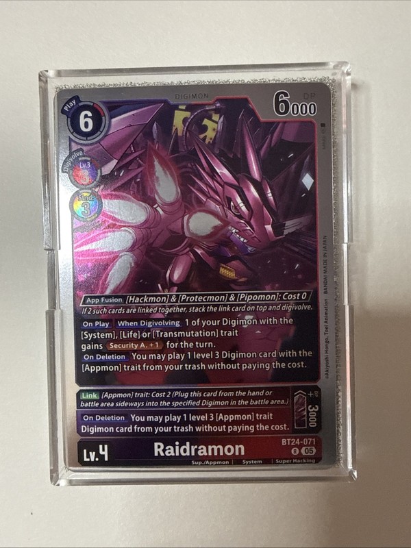 Raidramon BT24-071 R Foil NEW Digimon Time Stranger BT-24