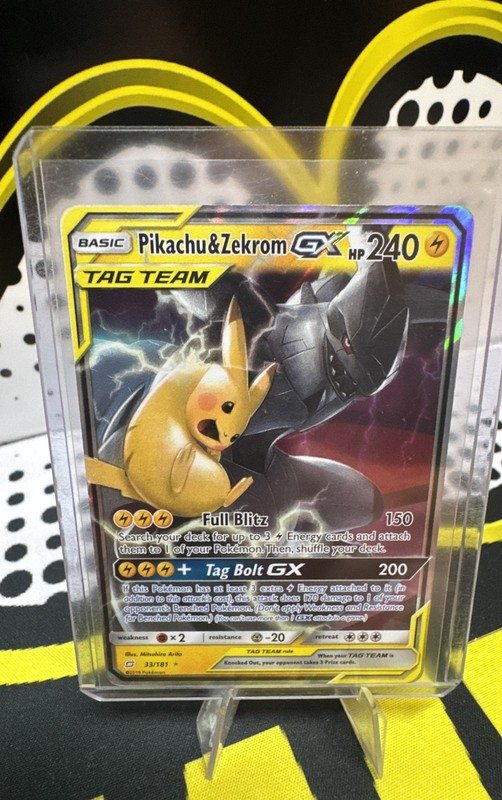Pikachu & Zekrom GX 33/181 Sm-Team Up Holo