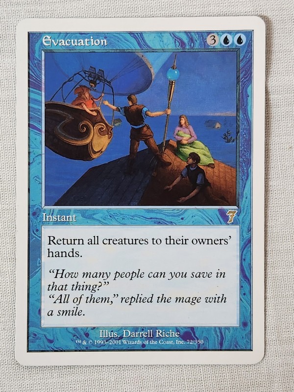 NM Evacuation 7th Edition Mtg Magic the Gathering
