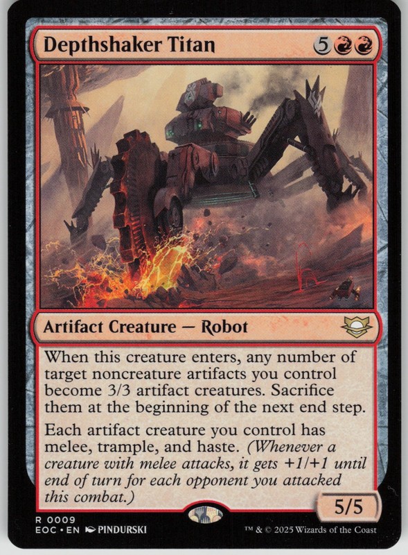 Depthshaker Titan Commander: Edge of Eternities 0009 Rare NM MTG