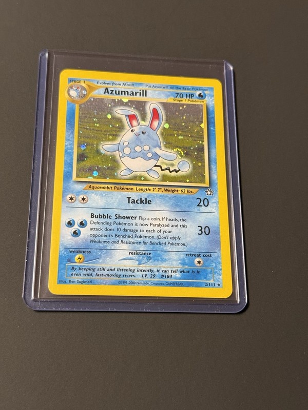 Azumarill 2/111 Neo Genesis Holo Rare Pokémon English WOTC MP – Ultrapro
