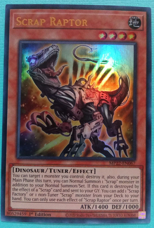 Scrap Raptor MP22-EN067 2022 Tin of the Pharaoh’s Gods 1st Edition