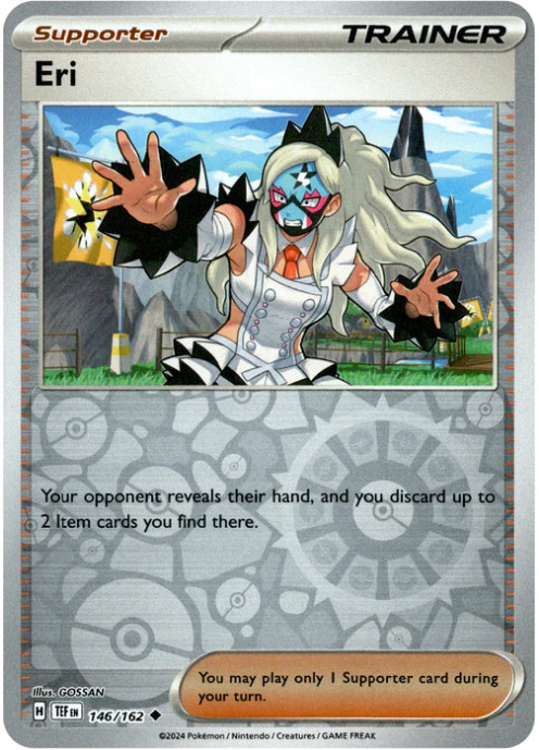 NM Pokemon Temporal Forces Eri 146/162 Reverse Holo NM